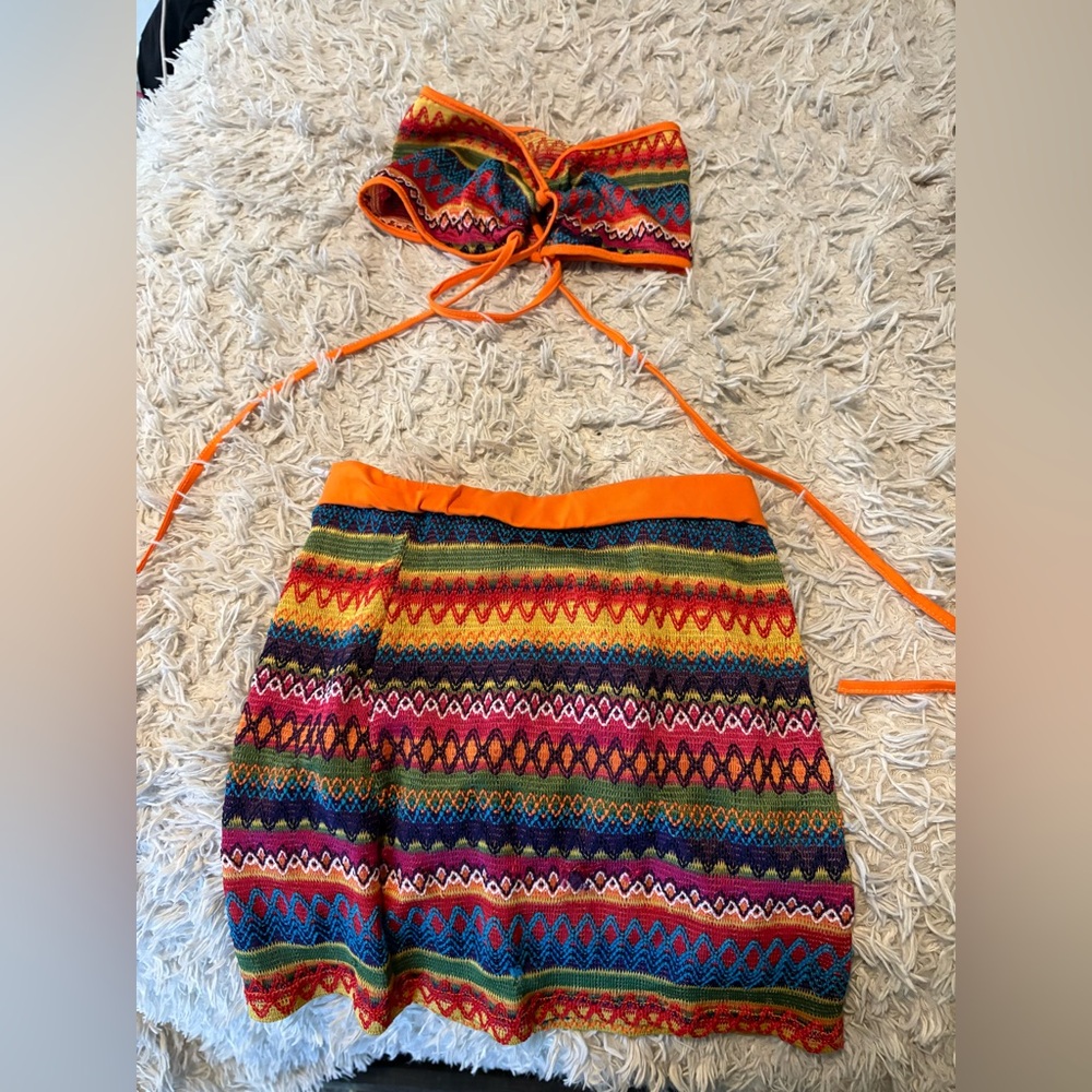 Colorful Patterned Skirt